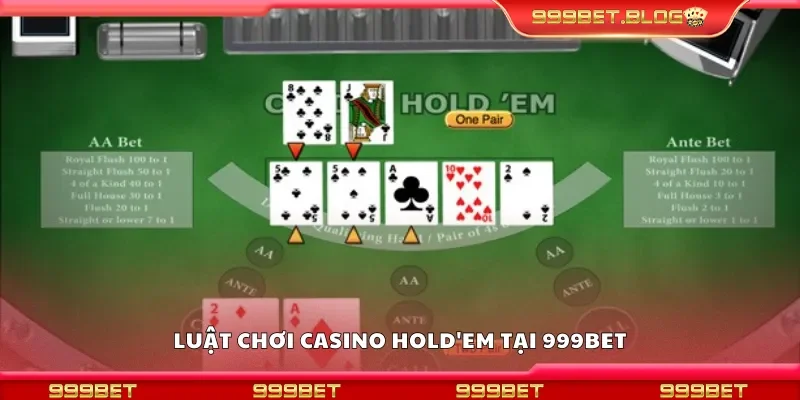 Luật chơi Casino Hold'em tại 999Bet