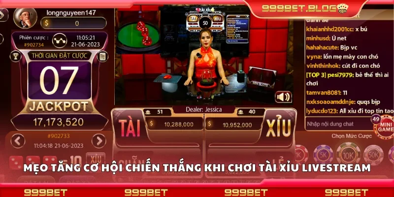 Mẹo tăng cơ hội chiến thắng khi chơi tài xỉu livestream